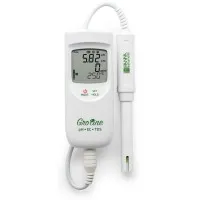 HANNA Instruments HI-9814 [HI9814] Groline Hydroponic Portable pH / EC / TDS /Temperature Meter