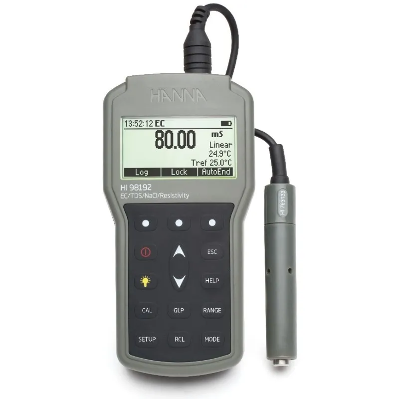 Hanna Instruments HI98192 [HI-98192] Waterproof Portable EC / TDS / Resistivity / Salinity Meter