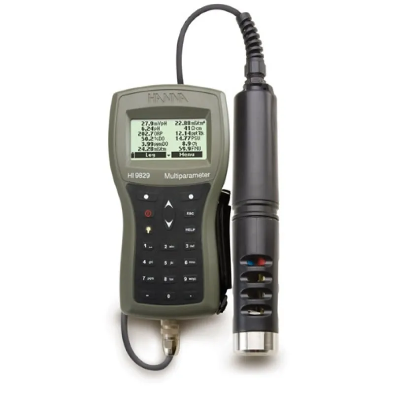 HANNA HI-9829 [HI9829] Multiparameter pH / ISE / EC / DO / Turbidity Waterproof Meter with optional GPS