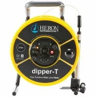 Heron dipper-T [1100-45M] Four Function Water Level Meter with 5/8" Probe & Metric Increments, 45m