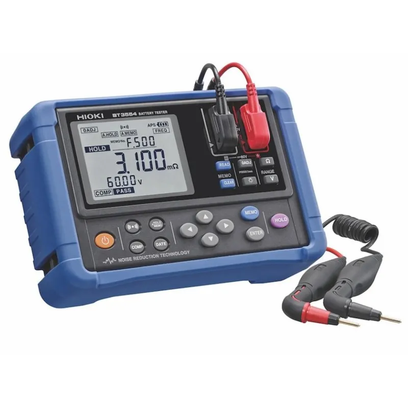 Hioki BT3554 [BT3554-11] Portable Battery Tester with L2020 Pin Type Lead and Built-In Bluetooth Technology