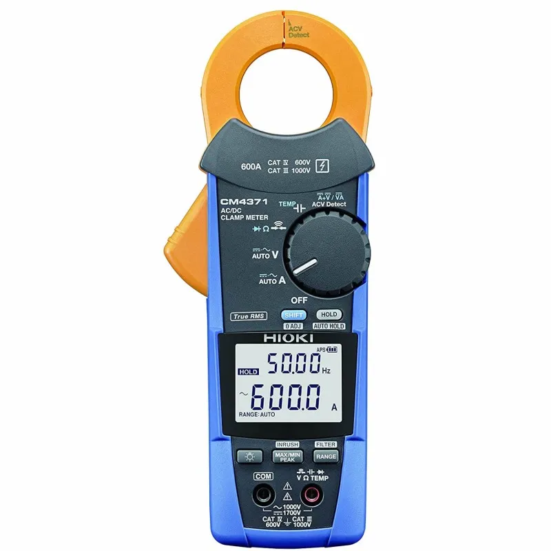 Hioki CM-4371 [CM4371] 1000V AC/ 1500V DC / 600A True-RMS Clamp Meter