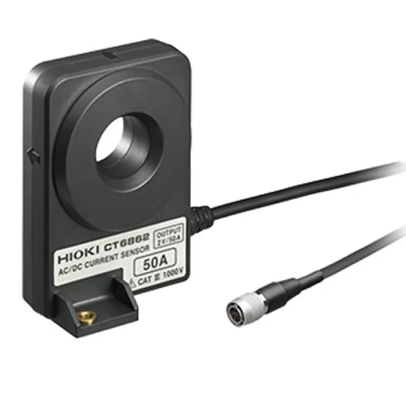 Hioki CT686205 [CT6862-05] 1000A AC/DC Current Sensor, 1000A, Solid Core, with ME15W 12-Pin Adapter