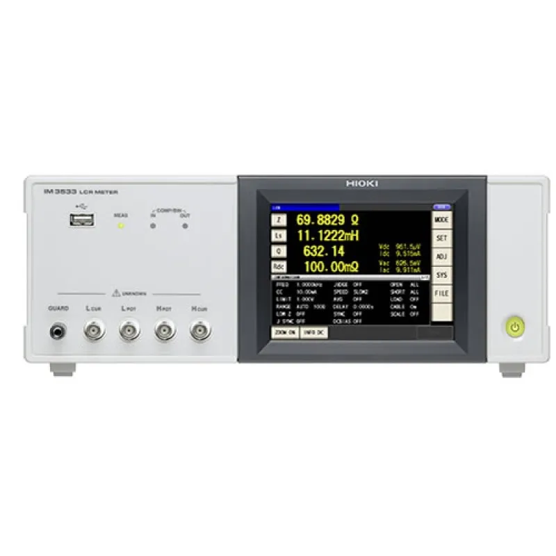 Hioki IM3533 LCR Meter, 1 mHz to 200 kHz, High Speed Measurement of up to 2 ms
