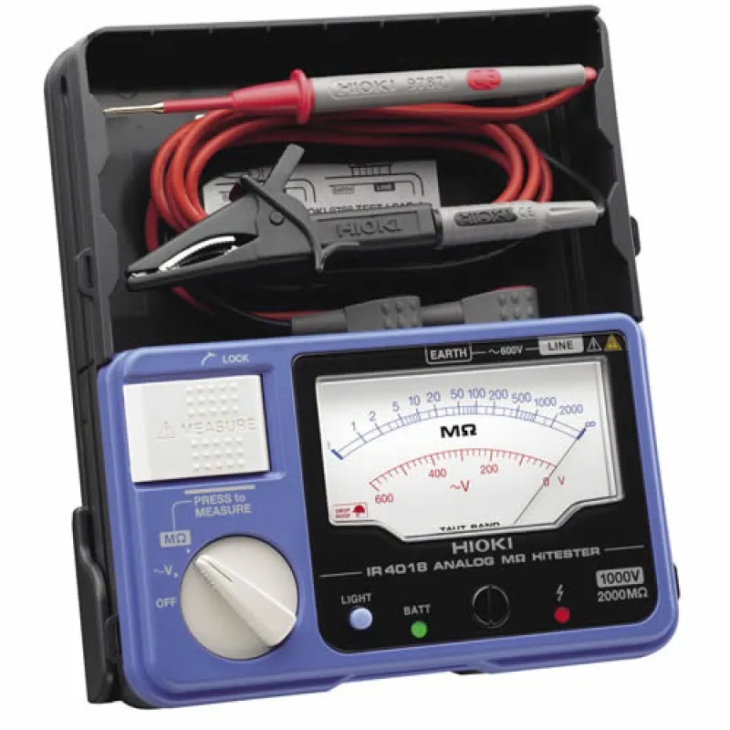 Hioki HiTester IR4018 [IR4018-20] Single-Range Analog Insulation Resistance 