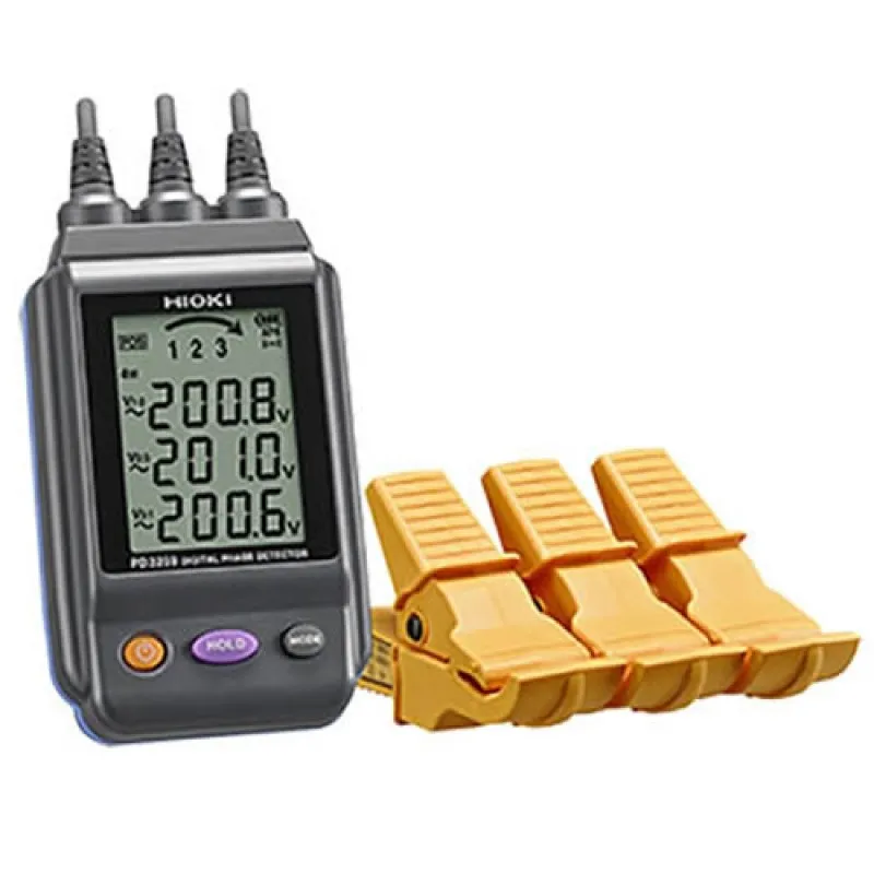 Hioki PD3259-10 SP Non-Contact Digital Phase Detector with  3-Phase Voltage Measurement