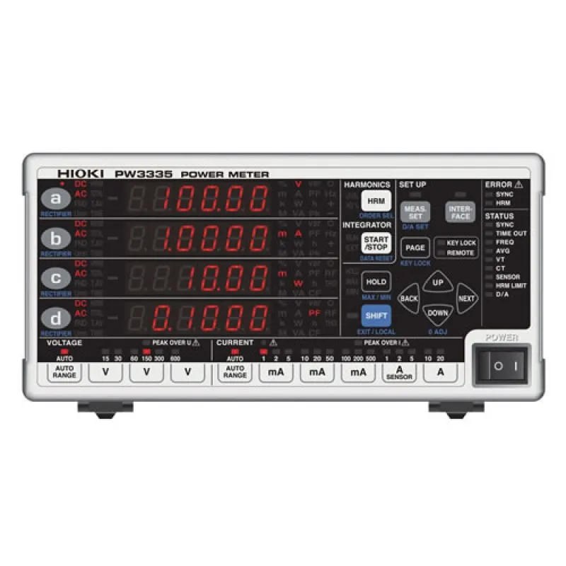 Hioki PW3335 [PW3335] AC/DC Power Meter, Single-Phase with LAN, RS-232C Output