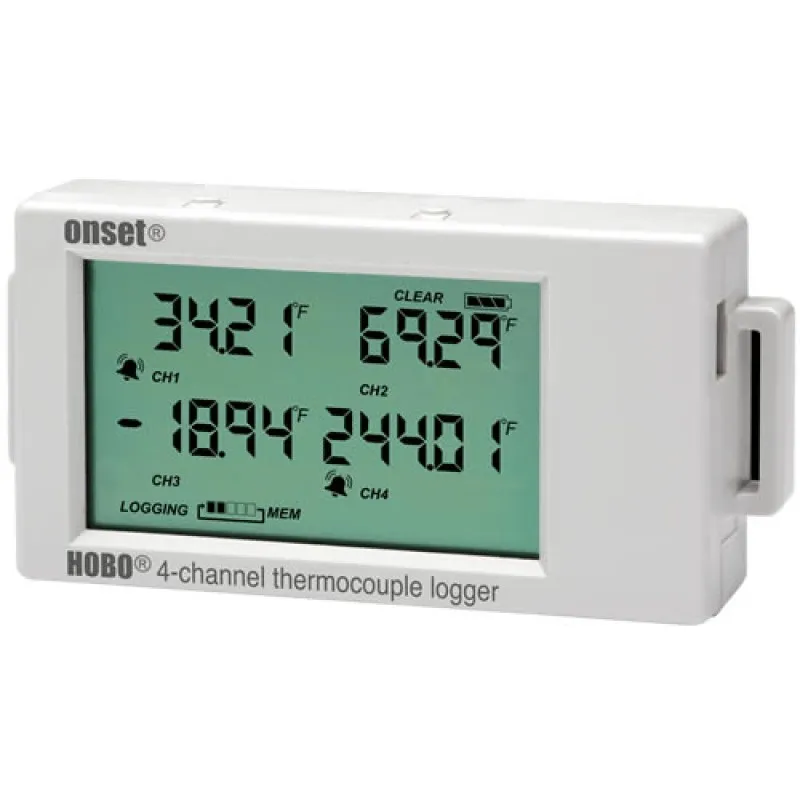 Onset HOBO UX120-014M [UX120-014M] 4-Channel Thermocouple Temperature Data Logger