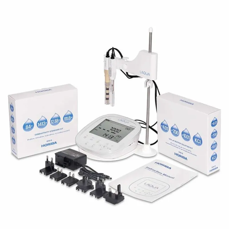 Horiba LAQUA PC1100-S [3999960180] Benchtop Water Quality Dual Channel pH / Conductivity Meter Kit