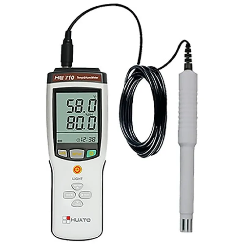 HUATO HE710 Series [HE710-EX] Handheld Thermometer Hygrometer with External Sensor
