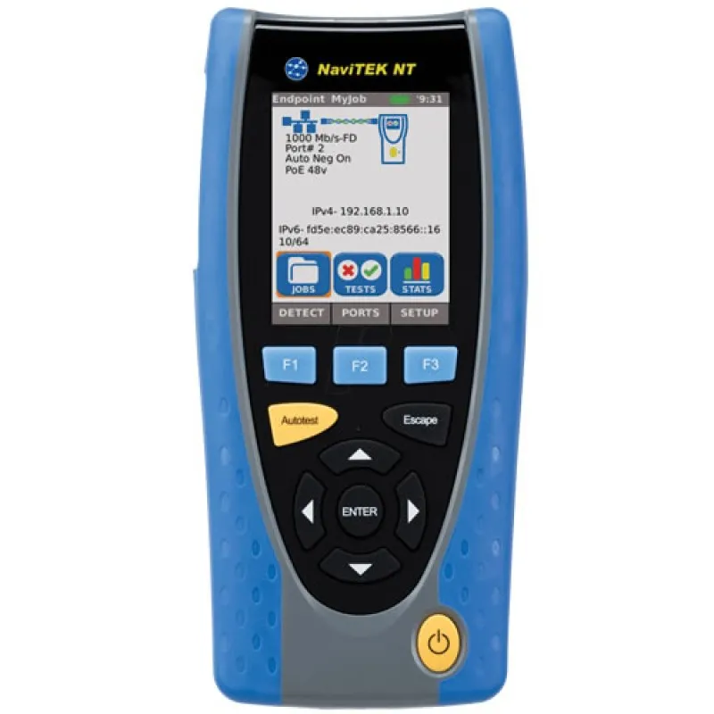 IDEAL Networks NaviTEK NT Plus [R151005] Copper and Fiber Network Troubleshooter with Touchscreen