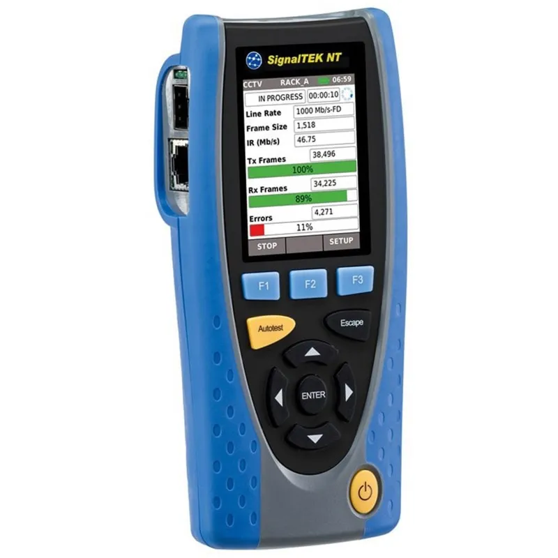 IDEAL Networks SignalTEK NT [R156005] Copper and Fiber Network Transmission Tester with Touchscreen