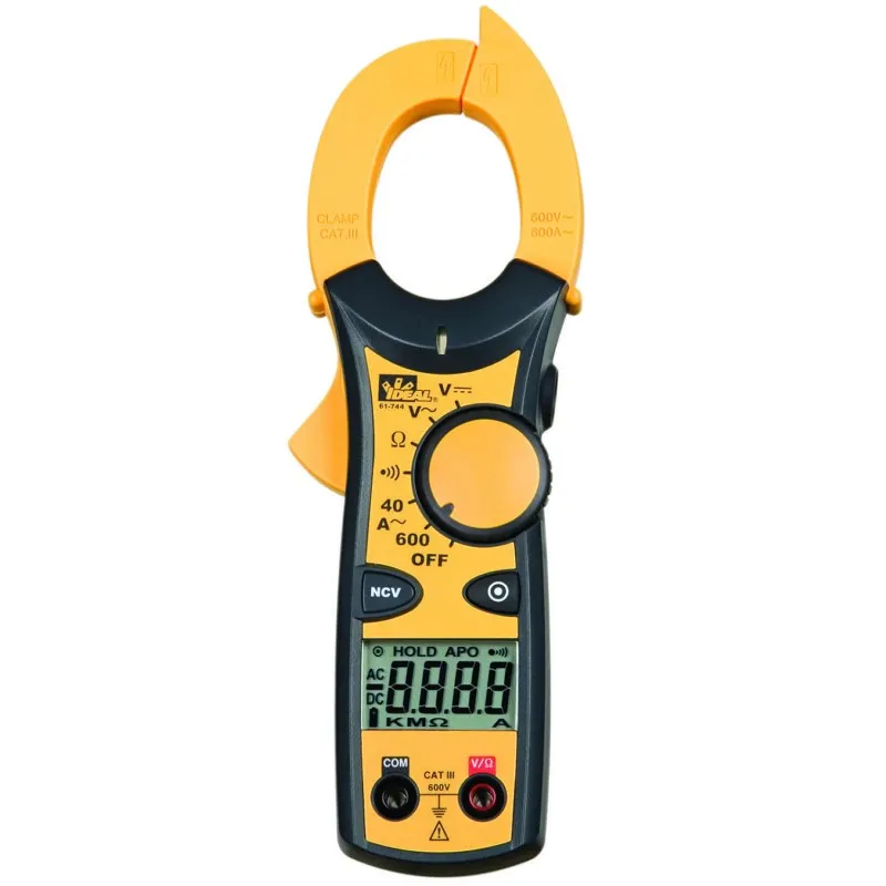 IDEAL Electrical 61744 [61-744] 600A AC Clamp-Pro Non-Contact Voltage Clamp Meter