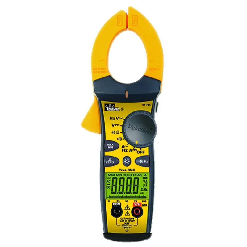 IDEAL Electrical 61765 [61-765] 660A AC/DC True-RMS Clamp Meter with Tightsight Display