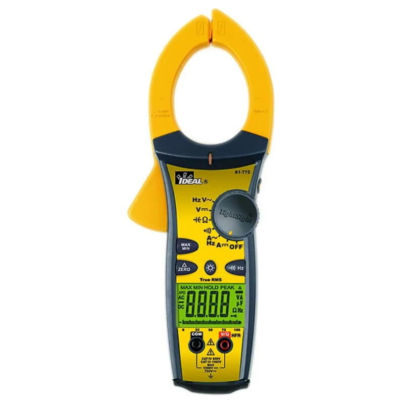 IDEAL Electrical 61775 [61-775] 1000A AC/DC Clamp Meter w/TRMS & TightSight