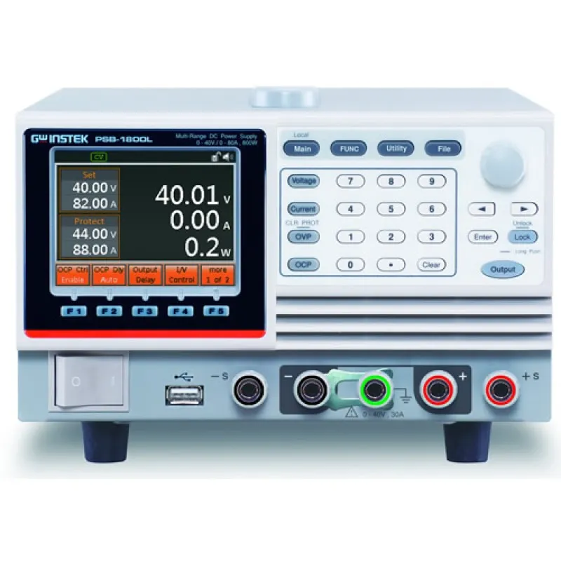 Instek PSB-1800L [PSB-1800L] (40V / 80A / 800W) Programmable Multi-Range DC Power Supply