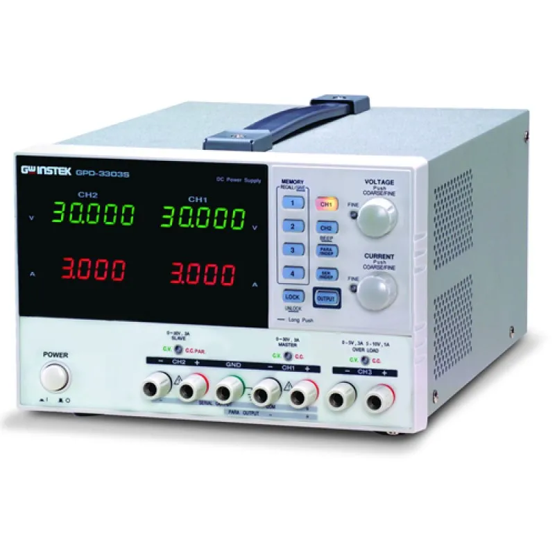 Instek GPD-3303S [GPD-3303S] 195W, 3-Channel, Programmable Linear D.C. Power Supply