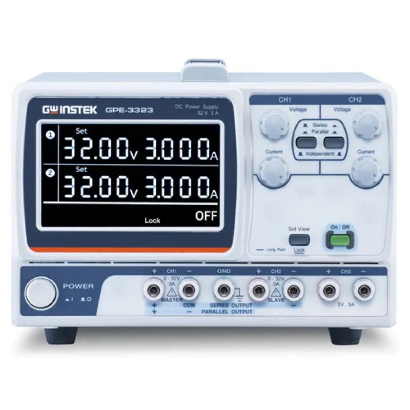 Instek GPE-3323 [GPE-3323] 3 Channels, 217W Linear DC Power Supply 