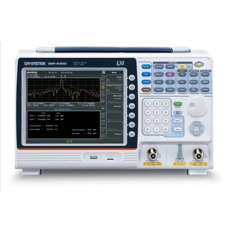 Instek GSP-9300 9 KHz - 3 GHz Spectrum Analyzer, 8.4 Inch Color TFT LCD Screen