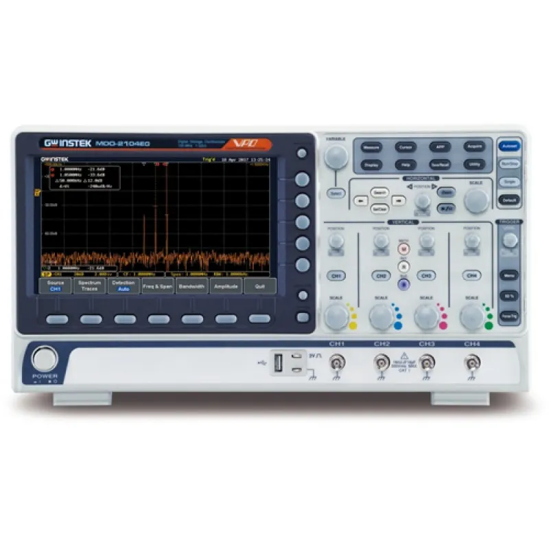 Instek MDO-2000E Series [MDO-2074EG] 70 MHz, 4-Ch, Digital Storage Oscilloscope, w/Spectrum Analyzer