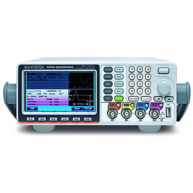 Instek MFG-2000 Series [MFG-2260MRA] 60MHz Dual Channel Arbitrary Function Generator with Pulse Generator, Modulation, 320MHz RF Signal Generator, Power Amplifier
