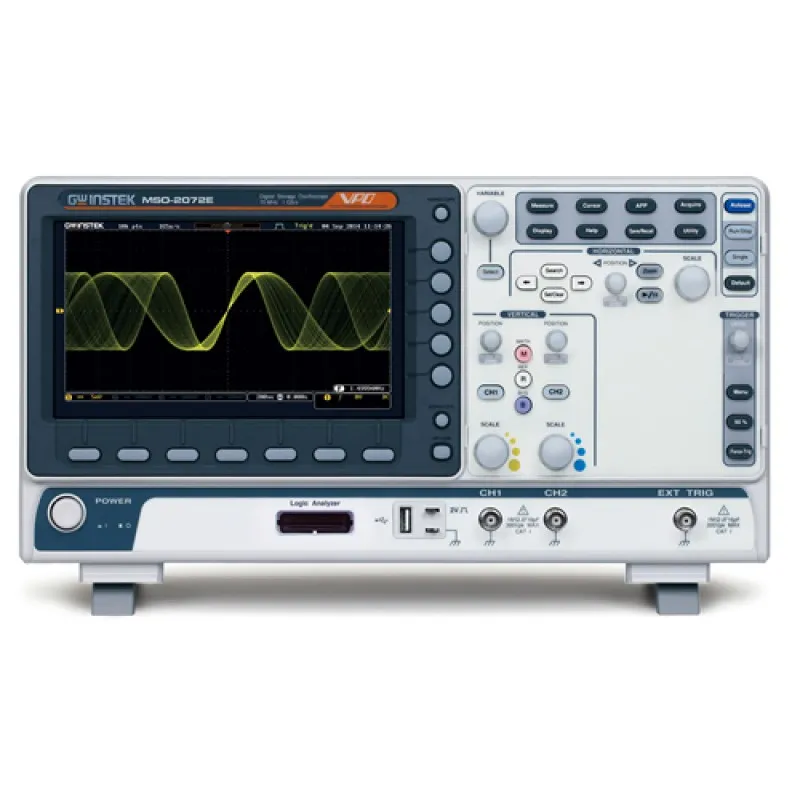 Instek MSO-2000E Series [MSO-2072E] 70 MHz, 2-Channel Digital Storage Oscilloscope, 16-channel Logic Analyzer