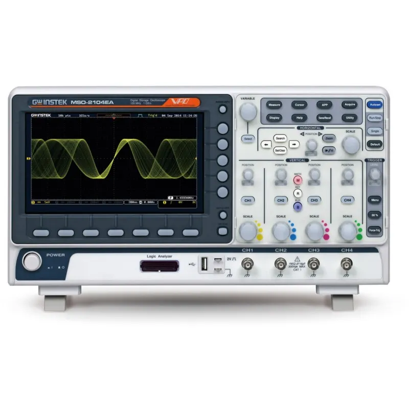 Instek MSO-2000E Series [MSO-2104EA] 100 MHz, 4-Ch. Digital Storage Oscilloscope, 16-ch. Logic Analyzer