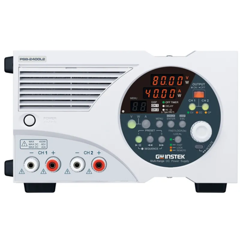 Instek PSB-2400L2 [PSB-2400L2] 800W Multi-Range, 2-Channel, Programmable Switching D.C. Power Supply