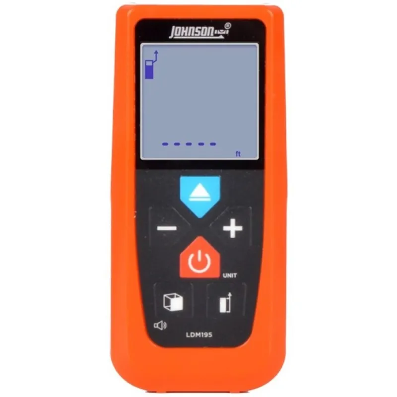 Johnson Level LDM195 [LDM195] Laser Distance Meter w/ Angle Sensor - 195ft (60m) 