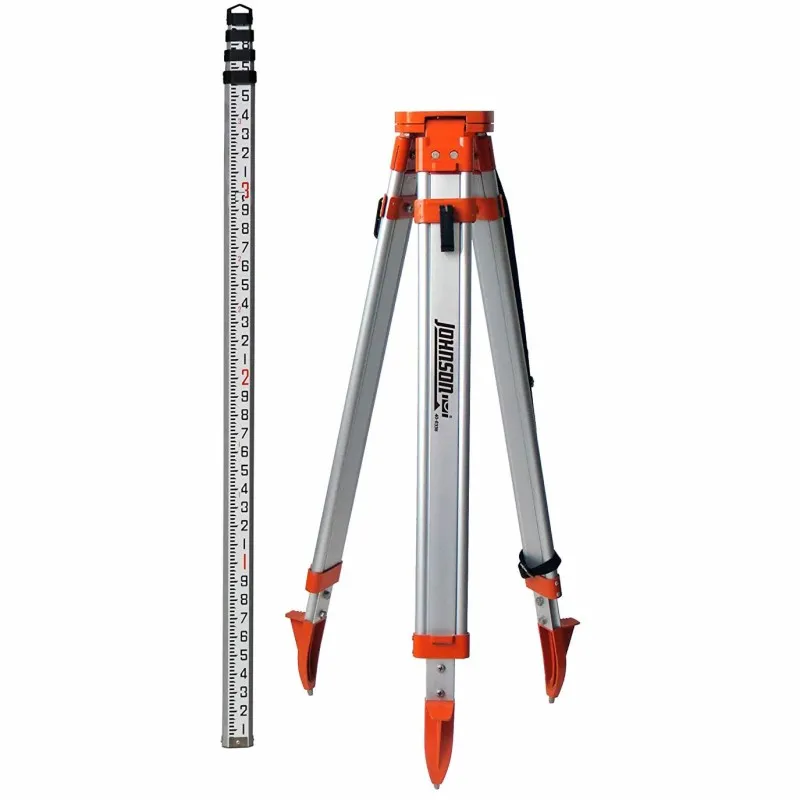 Johnson Level 40-6350 [40-6350] Universal Tripod & Grade Rod Kit