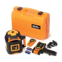 Johnson Level 406535 [40-6535] Electronic Self-Leveling Horizontal Rotary Laser w/ Receiver & Remote Control