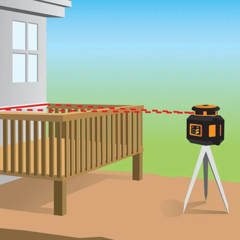 Johnson Level 406535 [40-6535] Electronic Self-Leveling Horizontal Rotary Laser w/ Receiver & Remote Control