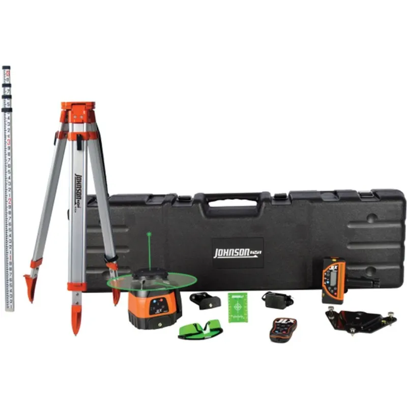 Johnson Level 406590 [40-6590] Horizontal / Vertical Tracking Green Beam Rotary Laser