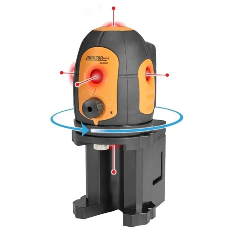 Johnson Level 406680 [40-6680] Self-Leveling 5-Beam Laser Dot