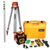 Johnson Level 406541 [40-6541] Electronic Self-Leveling Horizontal Rotary Laser w/ Receiver, Remote Control, Tripod & 13' Grade Rod