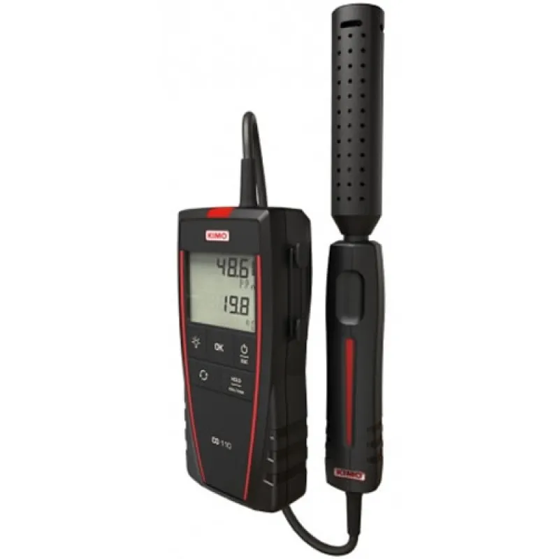 KIMO CO 110 [S24719] Carbon Monoxide (CO) with CO / Temperature Remote Probe, 0 to 500 ppm