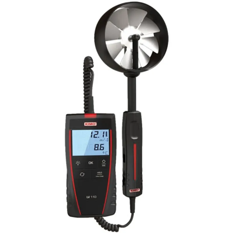 KIMO LV111 Thermo Anemometer w/ Remote 14mm Vane Probe