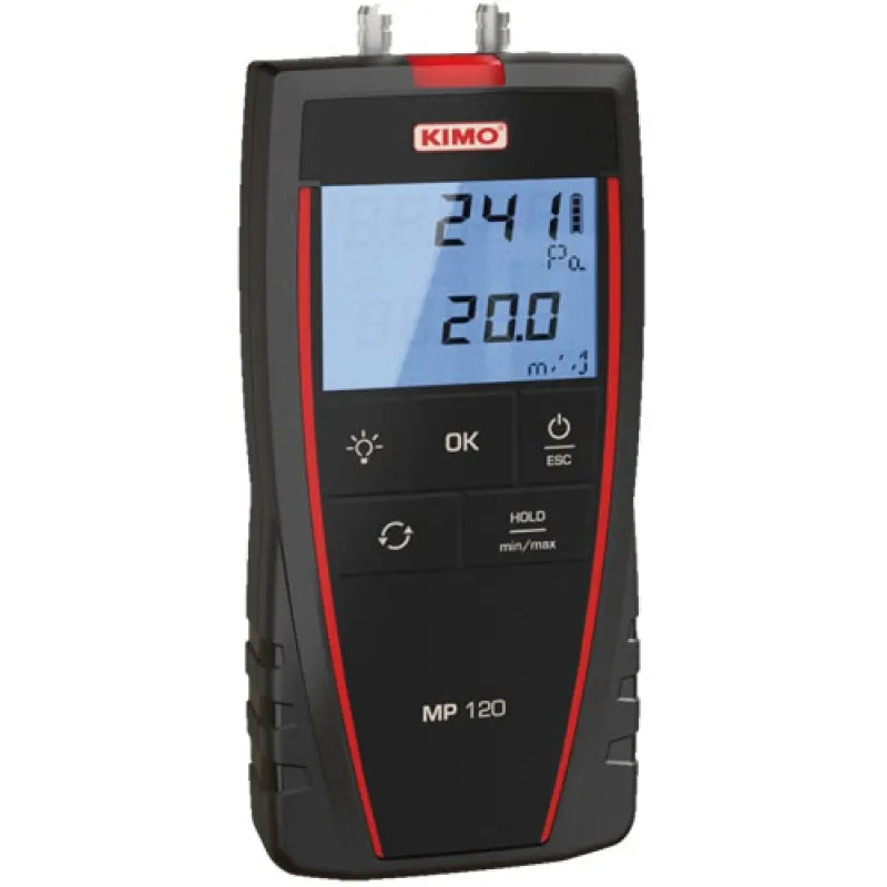 KIMO MP 120 [MP120] Manometer with Air Velocity Measurements