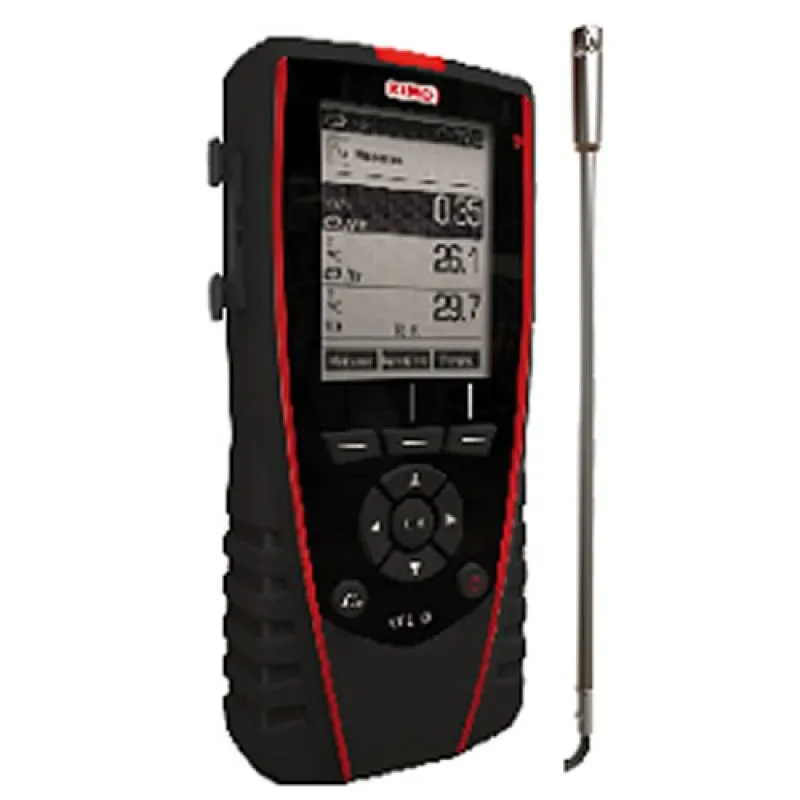 KIMO VT210 [VT210P] Thermo-Hygrometer / Anemometer w/ Ø14 mm Vane Probe (SH 14)