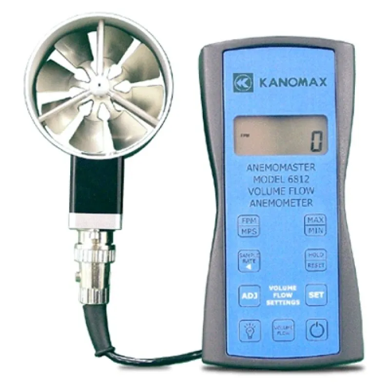 Kanomax 6800 [6812-S]  Anemomaster Air Velocity Rotating Vane Anemometer with LCD Display