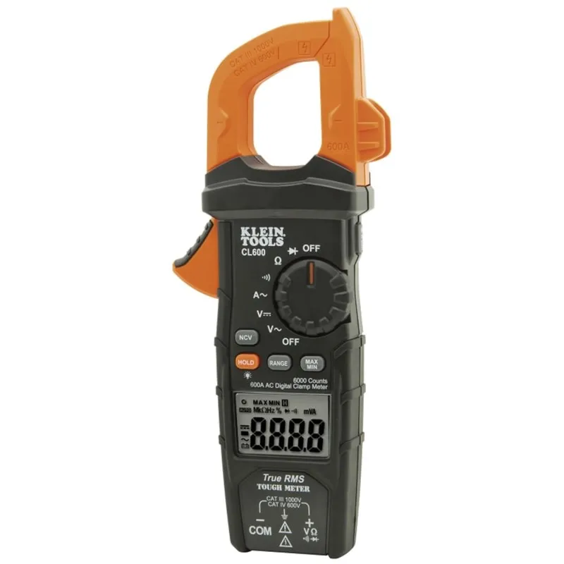 Klein Tools CL-600 [CL600] 600A AC Auto-Ranging Digital Clamp Meter