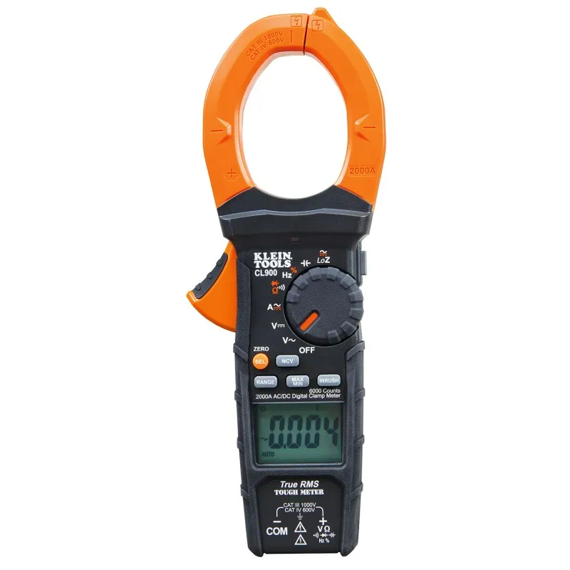 Klein Tools CL-900 [CL900] 2000A AC/DC True-RMS Digital Clamp Meter