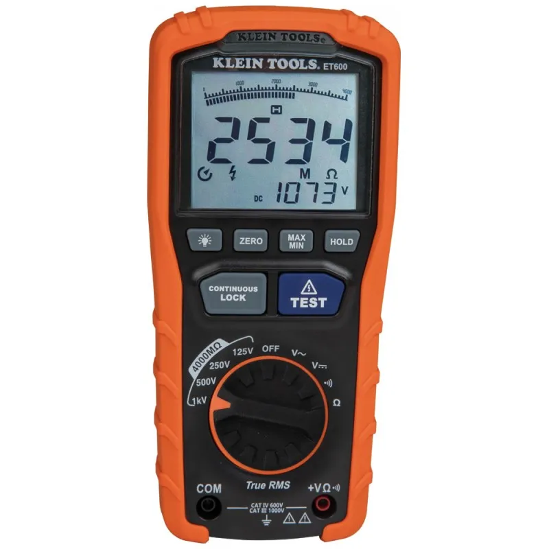 Klein Tools ET600 [KLE-ET600] Insulation Resistance Tester