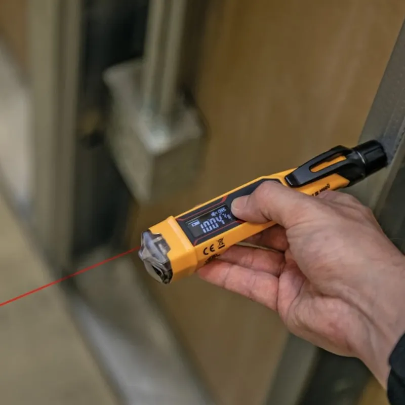 Klein Tools NCVT-6 [KLE-NCVT-6] Non-Contact Voltage Tester Pen, 12-1000V AC, with Laser Distance Meter - 66 ft. (20 m)