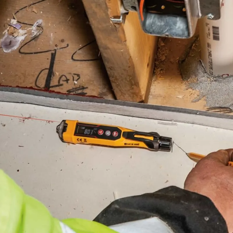 Klein Tools NCVT-6 [KLE-NCVT-6] Non-Contact Voltage Tester Pen, 12-1000V AC, with Laser Distance Meter - 66 ft. (20 m)