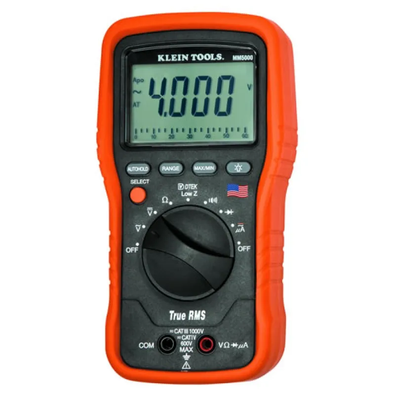 Klein Tools MM5000 [KLE-MM6000] Electrician's TRMS Multimeter