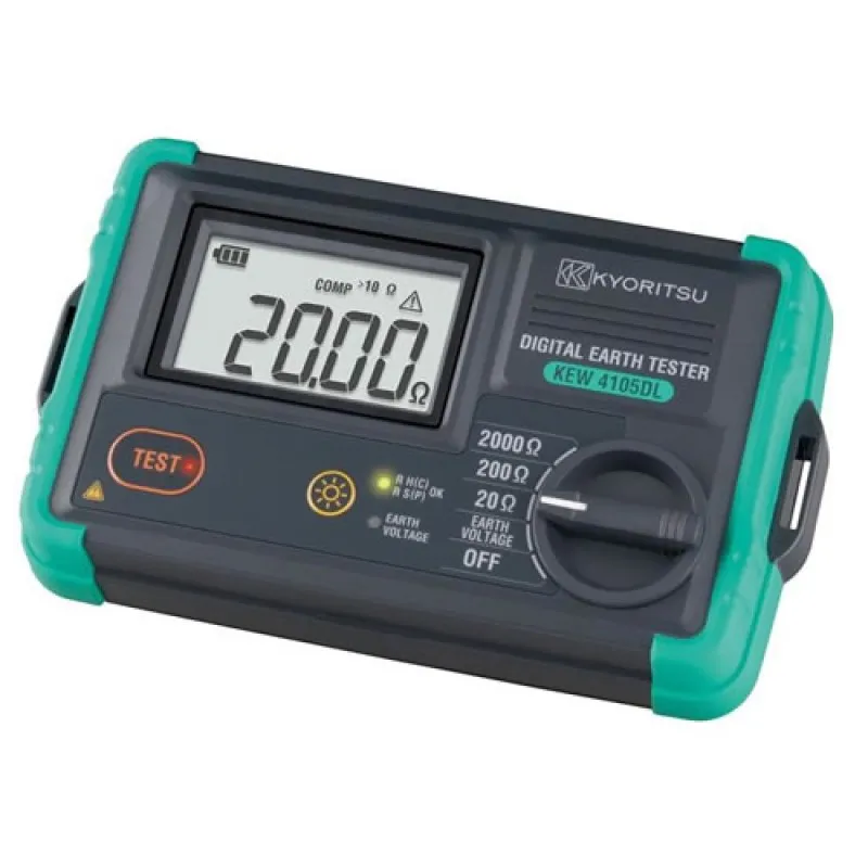 Kyoritsu 4105DL-H Digital Earth Tester, Hard Case Model