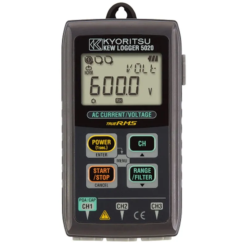Kyoritsu 5020 [KEW5020] 3 Channels AC Current/Voltage Data Logger