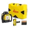 Leica Rugby 620 [6005983] Rotary Laser Level with Rod Eye 140 and Alkaline Battery Pack