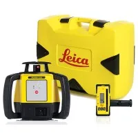 Leica Rugby 610 [6008614] Rotary Laser Level With Rod Eye 140 and Alkaline Battery Pack